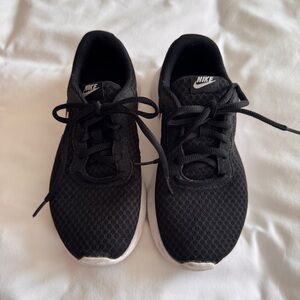 Nike Dark Gray Knit Slip-On Sneakers with White Tag Accents